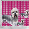 Dandie Dinmont Terrier Print Shower Curtain-Free Shipping