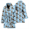 Norwegian Forest Cat Pattern Print Women's Bath Robe-Free Shipping