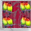 Love Bird Print Shower Curtains-Free Shipping