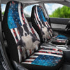 Border Collie Floral Print Car Seat Covers-Free Shipping