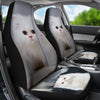 White Persian Cat Car Seat Covers-Free Shipping
