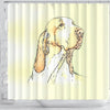 Bracco Italiano Dog Print Shower Curtain-Free Shipping