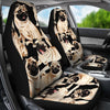 Pug Dog Pattern Print Car Seat Covers- Free Shipping