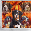 Bernese Mountain Dog Print Shower Curtain-Free Shipping