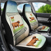 Hand Crafted Red Brangus Cattle (Cow) Print Car Seat Covers-Free Shipping