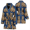 Norwich Terrier Print Women's Bath Robe-Free Shipping