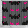 Scottish Terrier Dog Print Shower Curtain-Free Shipping
