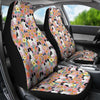 Japanese Chin Dog Floral Print Car Seat Covers-Free Shipping
