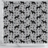 Malinois Dog Paws Pattern Print Shower Curtains-Free Shipping