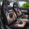 Pug Dog With Window Print Car Seat Covers- Free Shipping