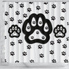Dog Paws Print Shower Curtain-Free Shipping