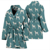 Chinese Shar Pei Dog Pattern Print Women's Bath Robe-Free Shipping
