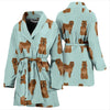 Chow Chow Dog Pattern Print Women's Bath Robe-Free Shipping