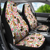 Yorkie Dog Floral Print Car Seat Covers-Free Shipping