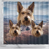 Cute Berger Picard Print Shower Curtains-Free Shipping