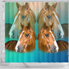 Amazing Quarter Horse Print Shower Curtains-Free Shipping