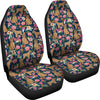 Brussels Griffon Dog Floral Print Car Seat Covers-Free Shipping