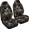 Bluetick Coonhound Dog In Lots Print Car Seat Covers-Free Shipping