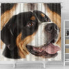 Greater Swiss Mountain Dog Print Shower Curtain-Free Shipping