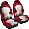 Bichon Frise Dog Print Car Seat Covers- Free Shipping