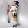 Samoyed Dog Print Hooded Blanket-Free Shipping
