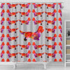 Dandie Dinmont Terrier Dog Art Print Shower Curtains-Free Shipping