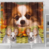 Papillon Dog Print Shower Curtains-Free Shipping