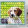Lovely Beagle Dog Art Print Shower Curtains-Free Shipping