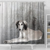 Saluki Dog Print Shower Curtains-Free Shipping