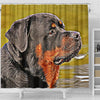 Rottweiler Dog Art Print Shower Curtains-Free Shipping