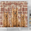 Australian Terrier Print Shower Curtains-Free Shipping