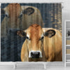 Parthenaise Cattle (Cow) Print Shower Curtain-Free Shipping