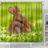 Cute Easter Bunny Print Shower Curtains-Free Shipping