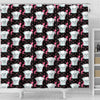 Cute Maltese Dog With Hearts Print Shower Curtains-Free Shipping