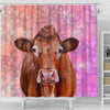 Limousin Cattle (Cow) Print Shower Curtains-Free Shipping