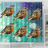 Lovely Accentor Bird Print Shower Curtains-Free Shipping