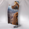 Cute Redbone Coonhound Print Hooded Blanket-Free Shipping