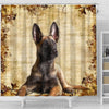 Cute Malinois Dog Print Shower Curtains-Free Shipping