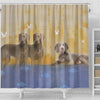 Amazing Weimaraner Dog Print Shower Curtain-Free Shipping