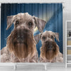 Cesky Terrier Print Shower Curtains-Free Shipping