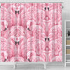 Flamingo Print Shower Curtains-Free Shipping