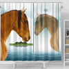 Kiger Mustang Horse Art Print Shower Curtain-Free Shipping