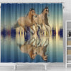 Amazing Mountain Pleasure Horse Print Shower Curtain-Free Shipping