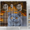 Amazing British Shorthair Cats Shower Curtain-Free Shipping