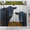 Galloway Cattle (Cow) Print Shower Curtain-Free Shipping