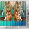 Amazing Quarter Horse Print Shower Curtains-Free Shipping