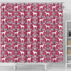 Irish Setter Dog Pattern Print Shower Curtains-Free Shipping