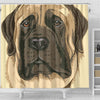 English Mastiff Dog Print Shower Curtain-Free Shipping