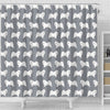Samoyed Dog Pattern Print Shower Curtains-Free Shipping