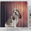 Cute Petit Basset Griffon Vendeen Print Shower Curtains-Free Shipping